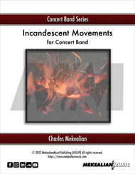 Incandescent Movements Concert Band sheet music cover Thumbnail